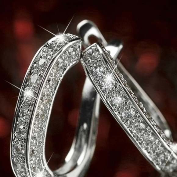 925 Hoop Earrings - Picture 2 of 7